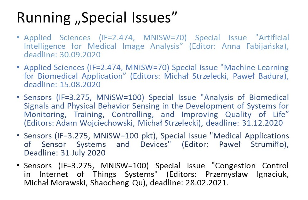 running special issues